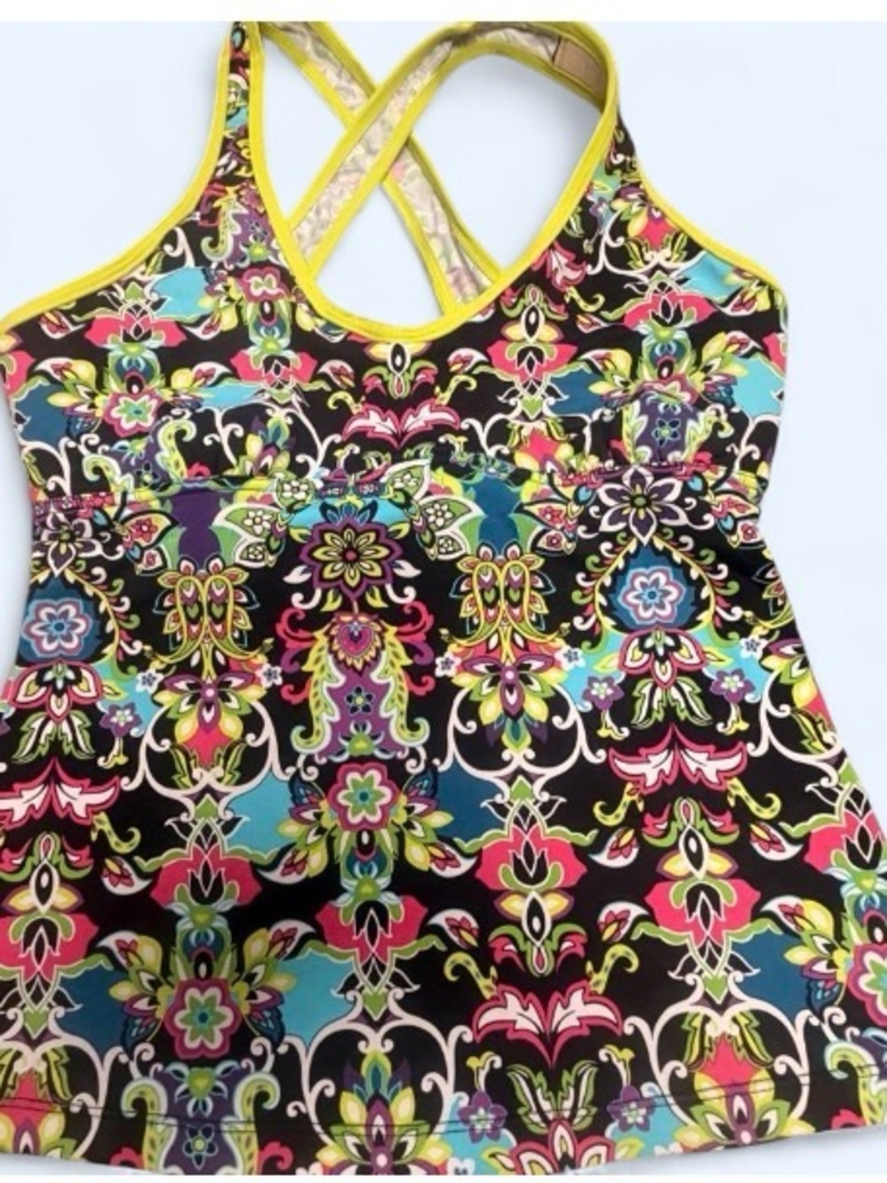 Athleta Women’s MulticolorFloral Crossback Tankini Bathing Suit or Athletic Top